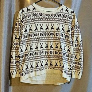 Forever 21, Creme, Maroon, Top, Size: S